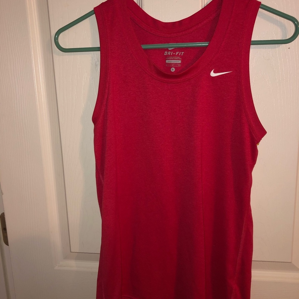 Pink/Red Nike Dri-Fit Tank Top